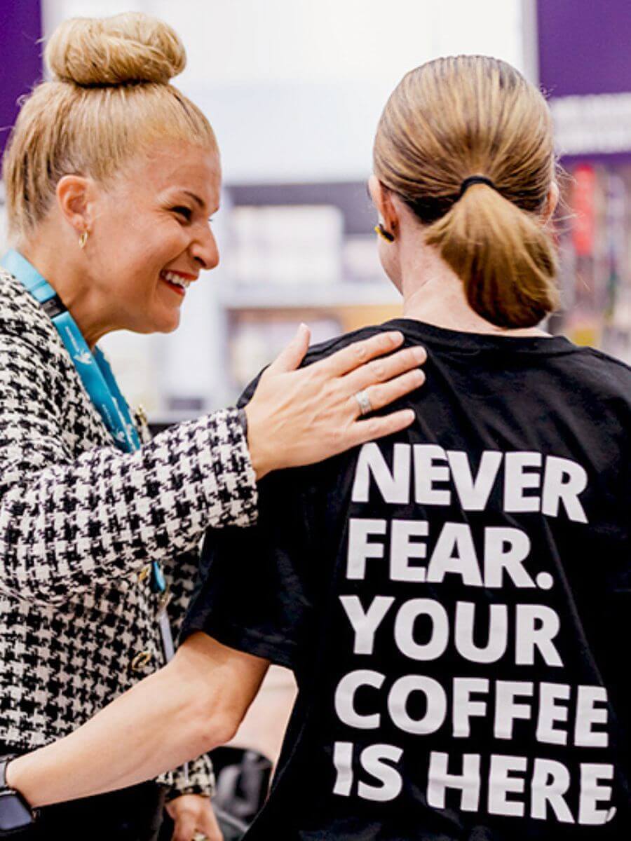 Barista in the office hero