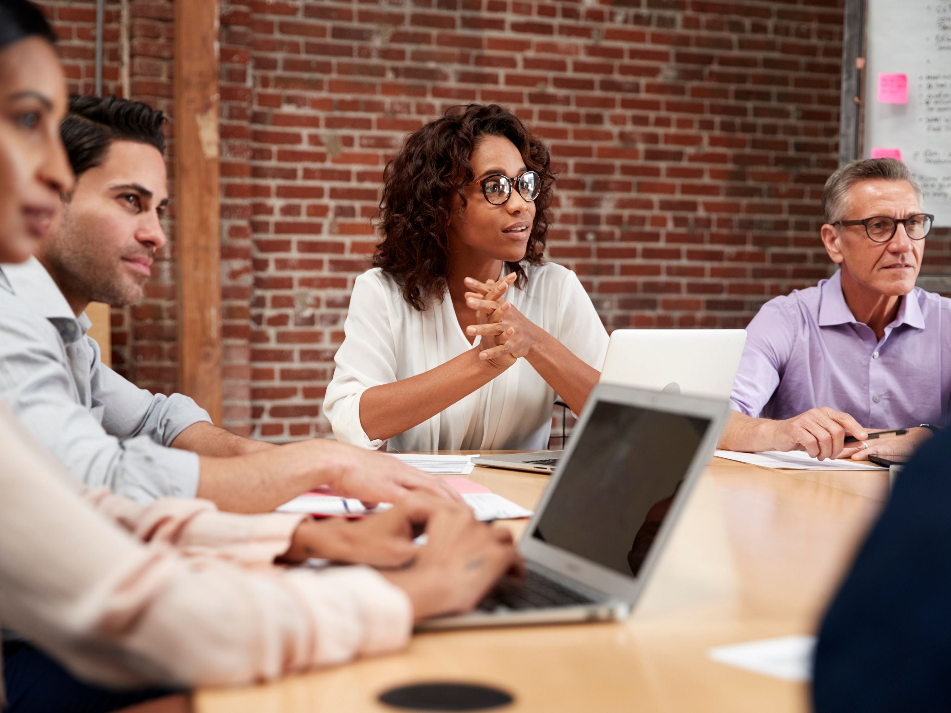 Team members deep in discussion