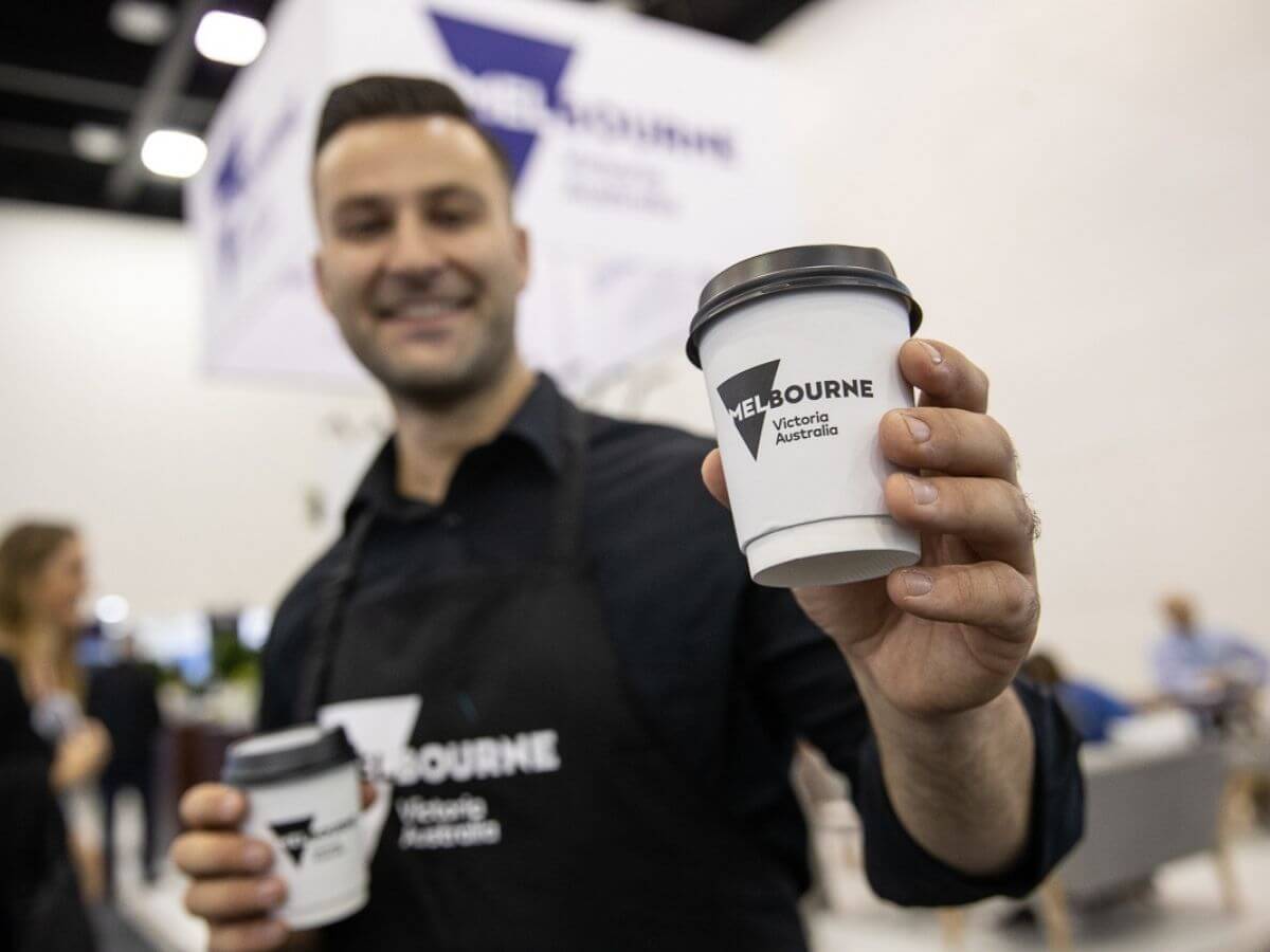 Custom branded takeaway coffee cups