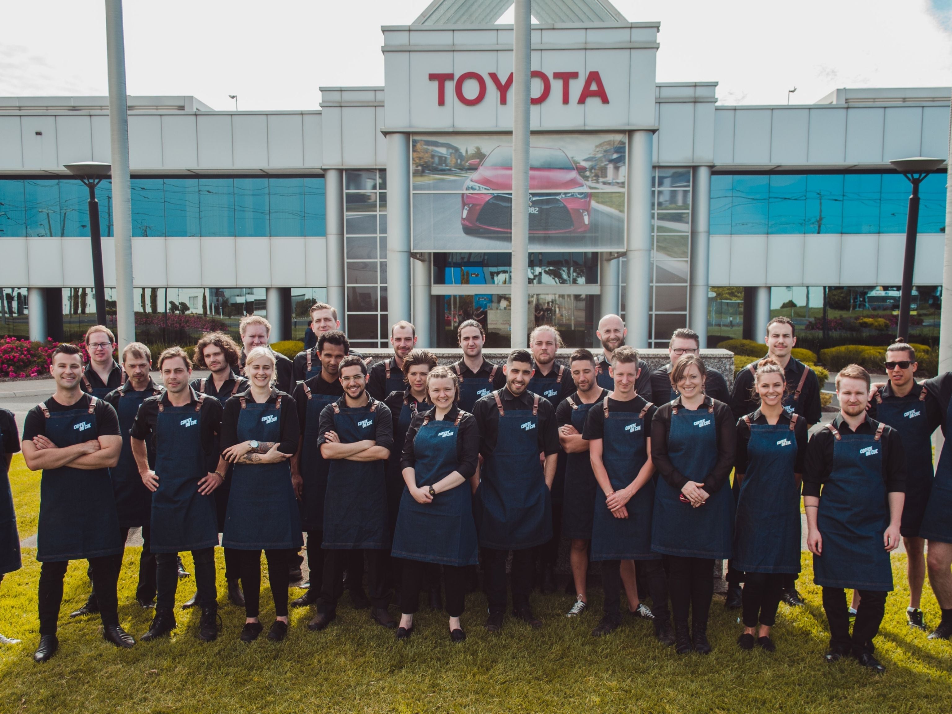 Major event team at toyota facility