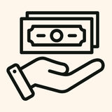 Subscription savings icon