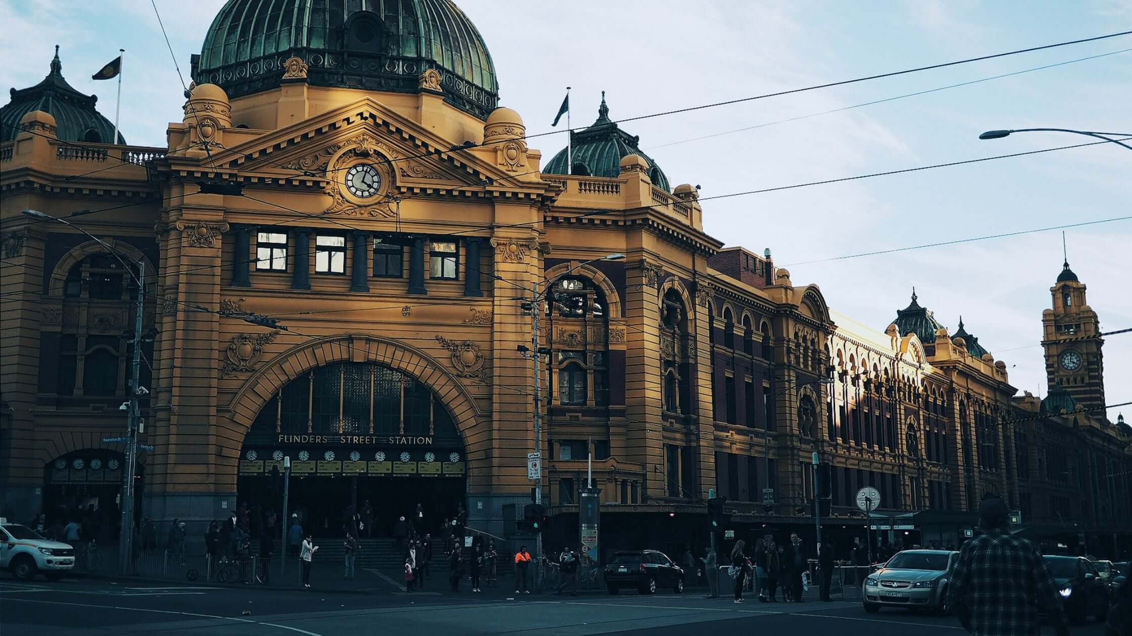 Melbourne Flinders St Station in the CBD