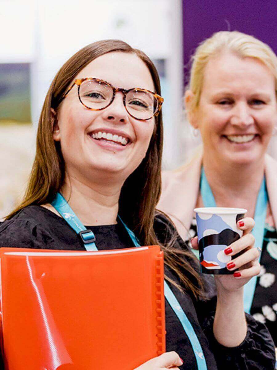 Corporate office staff enjoying their coffee break