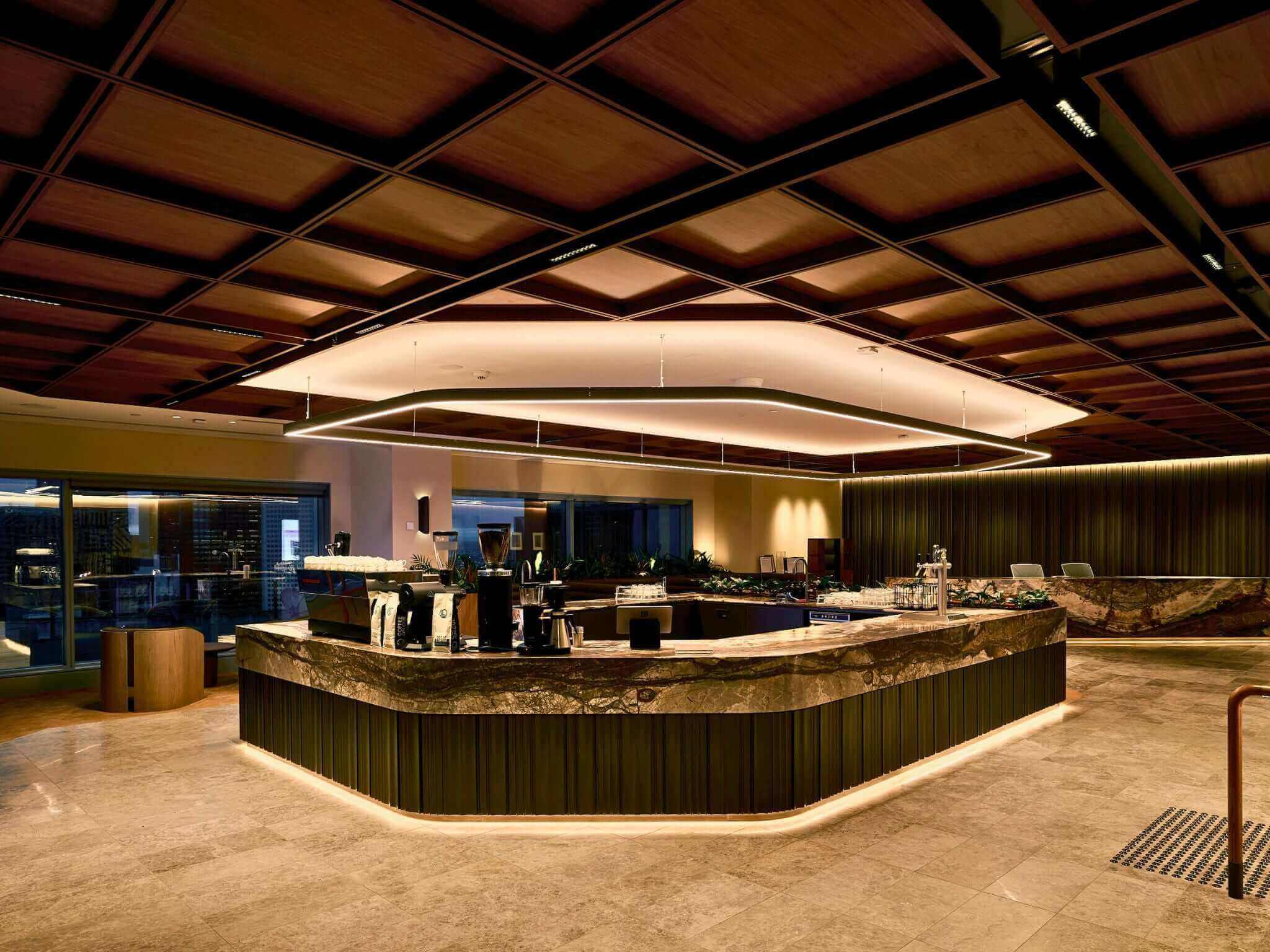 Custom barista bar in the workplace