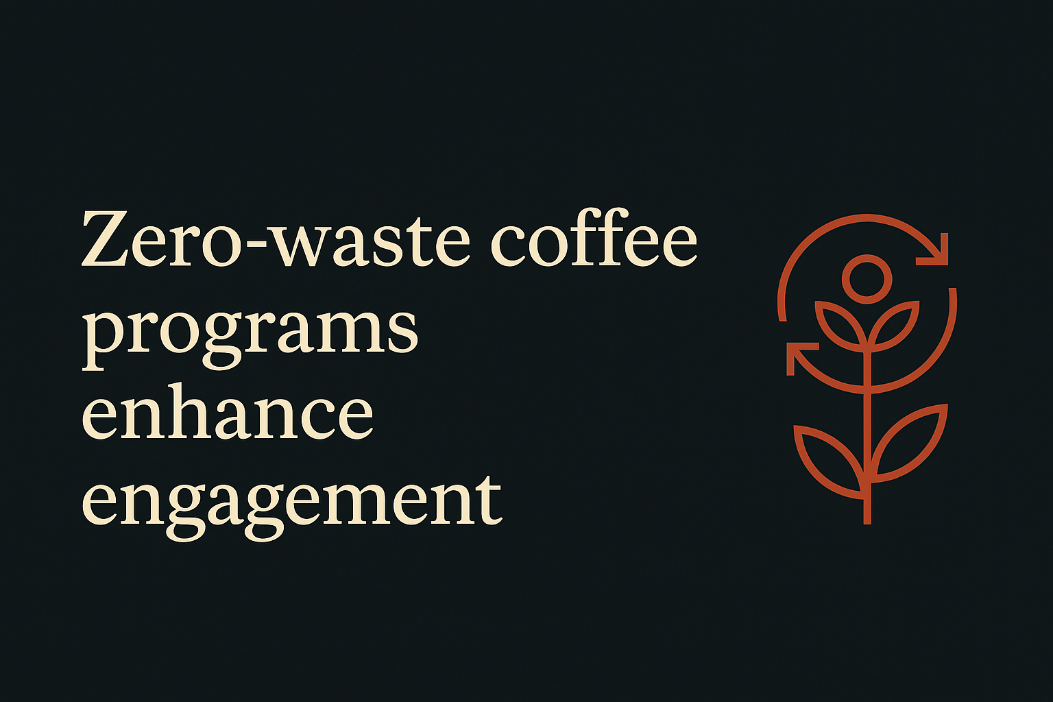 Circular economy symbols and plant icons on dark background highlight sustainability theme.