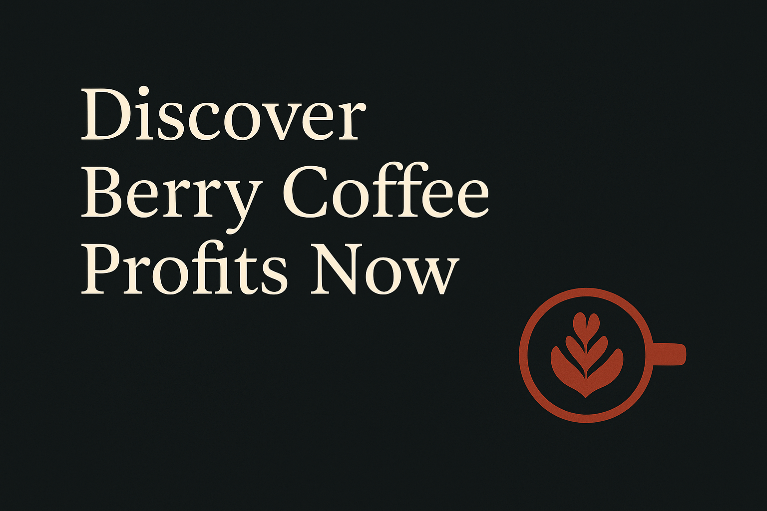 Dark background, cream text, Melbourne coffee cup symbol in orange.