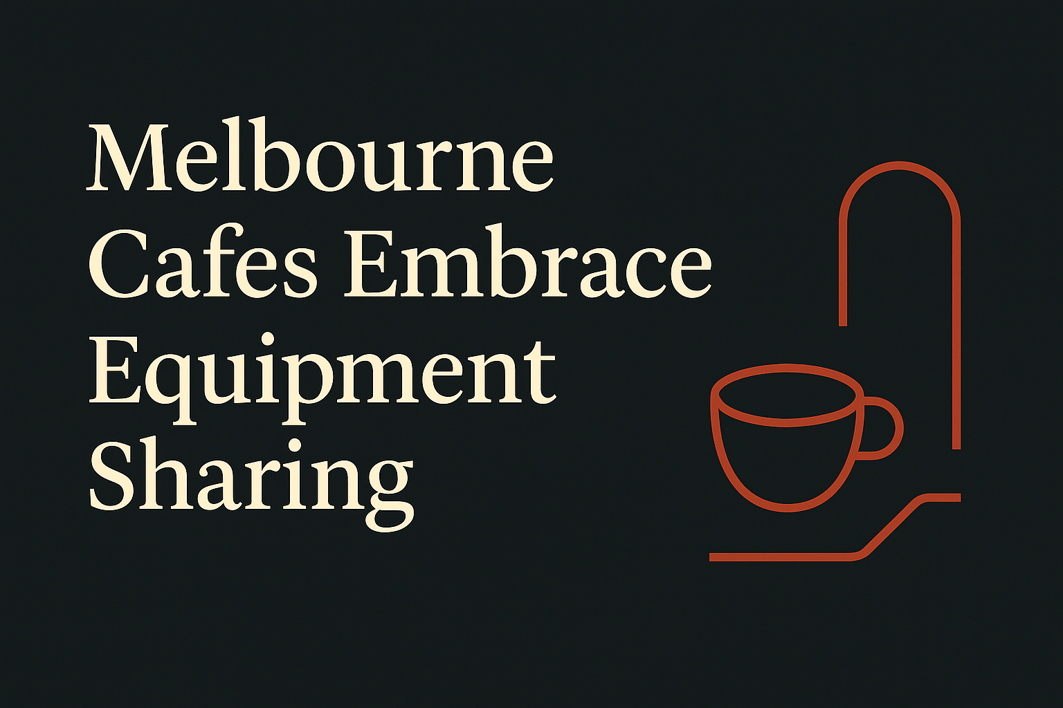 Dark background with cream text and orange coffee cup and laneway icons