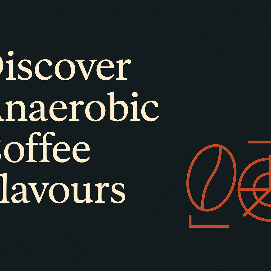 Charcoal background with cream text, flavour icon in orange, expansive negative space.