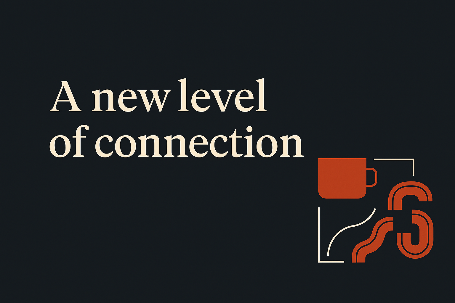Sydney coffee icons and short blurb on dark background with spacious design.