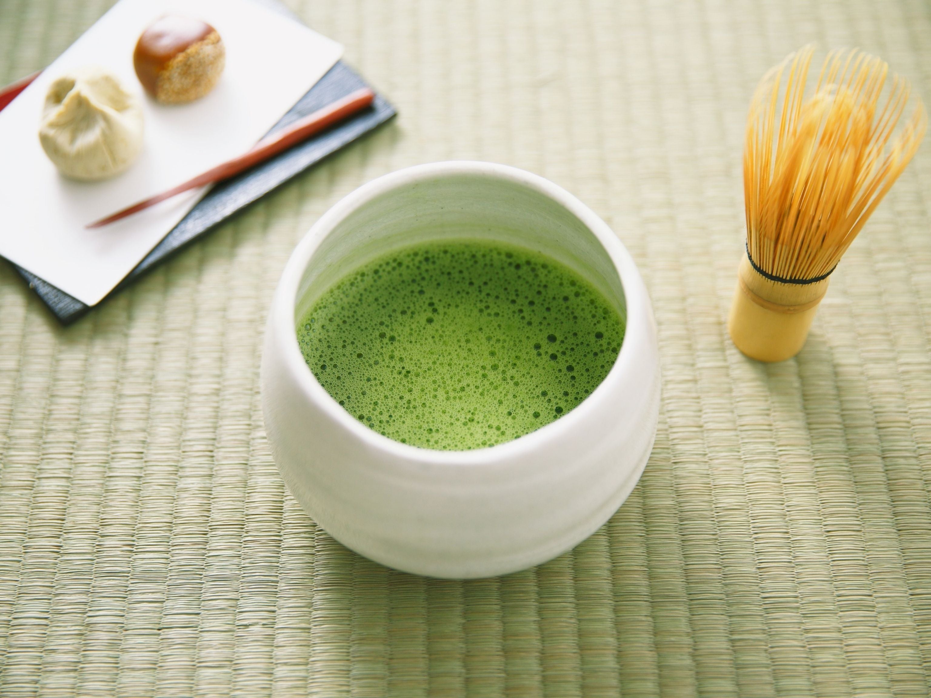 Bowl of blended matcha
