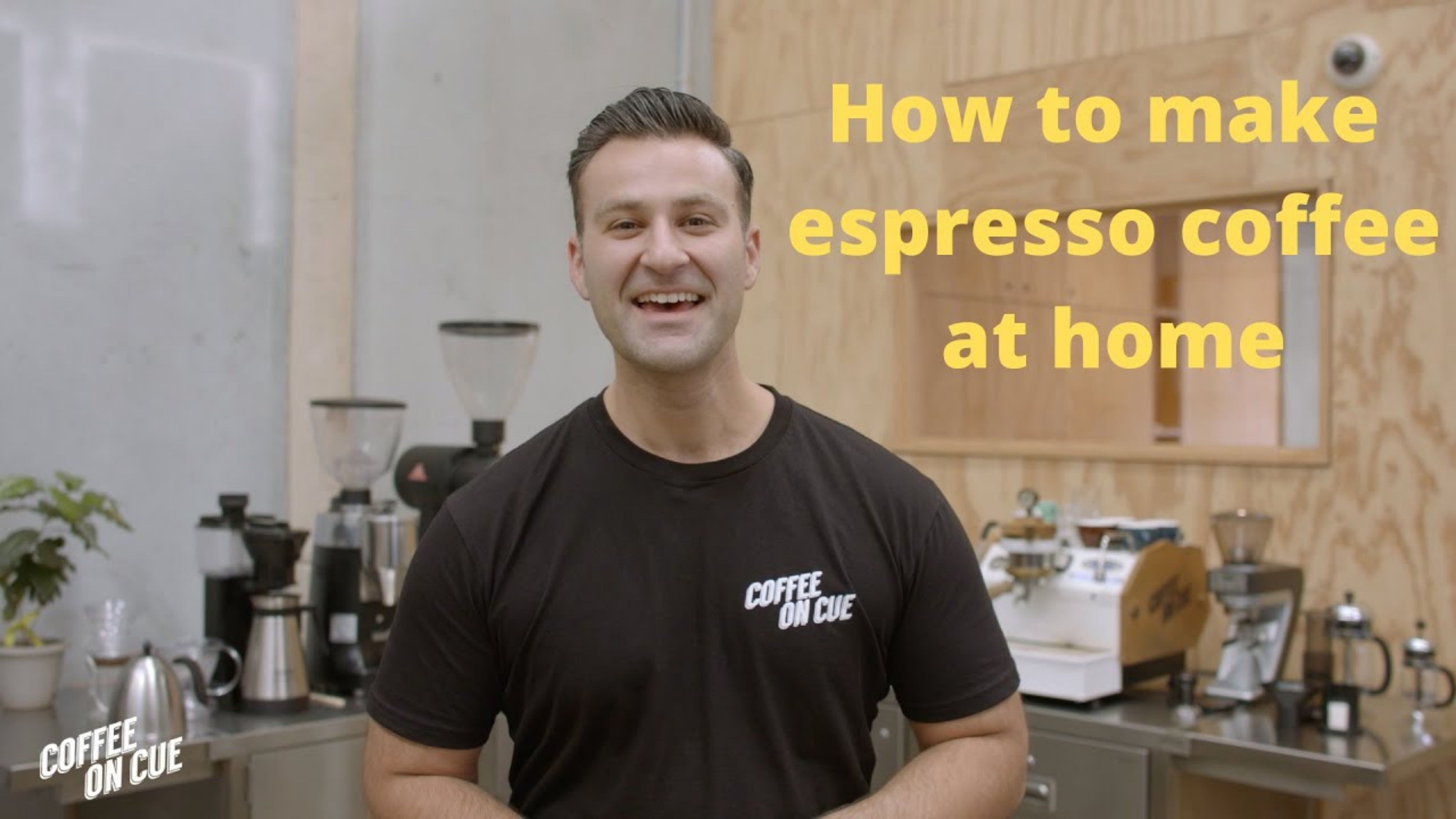 Espresso brewing video tutorial