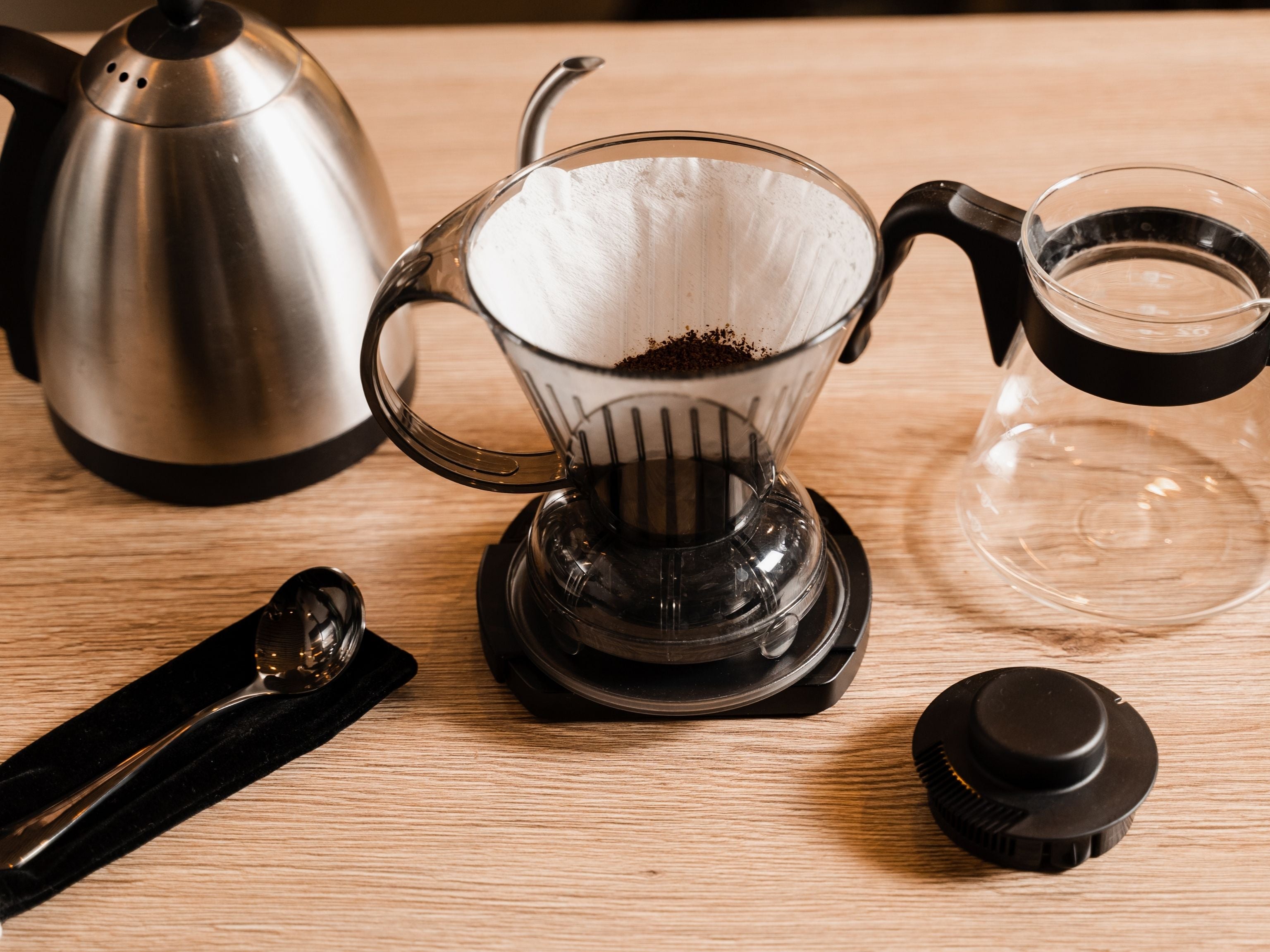 Filter coffee brewing set-up