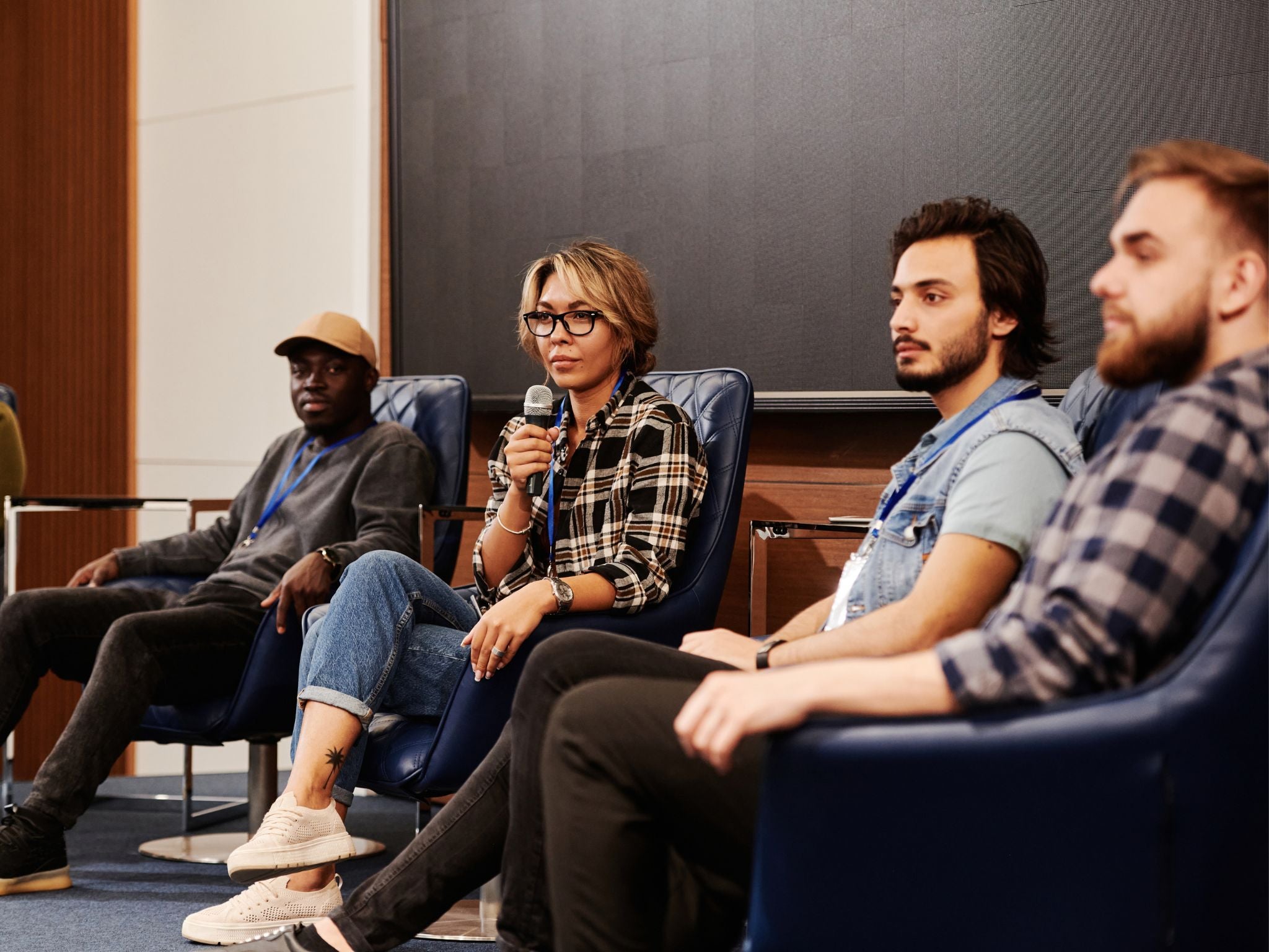 Panel discussion during conference event