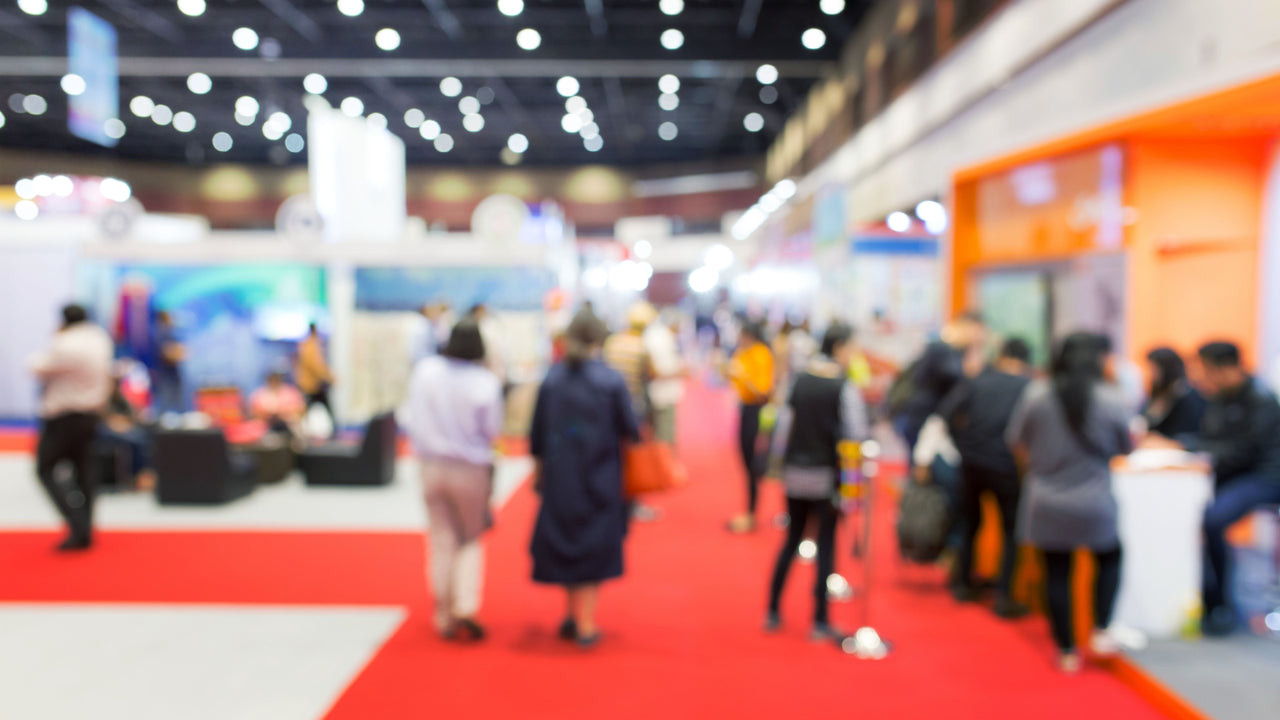 Trade show exhibition floor