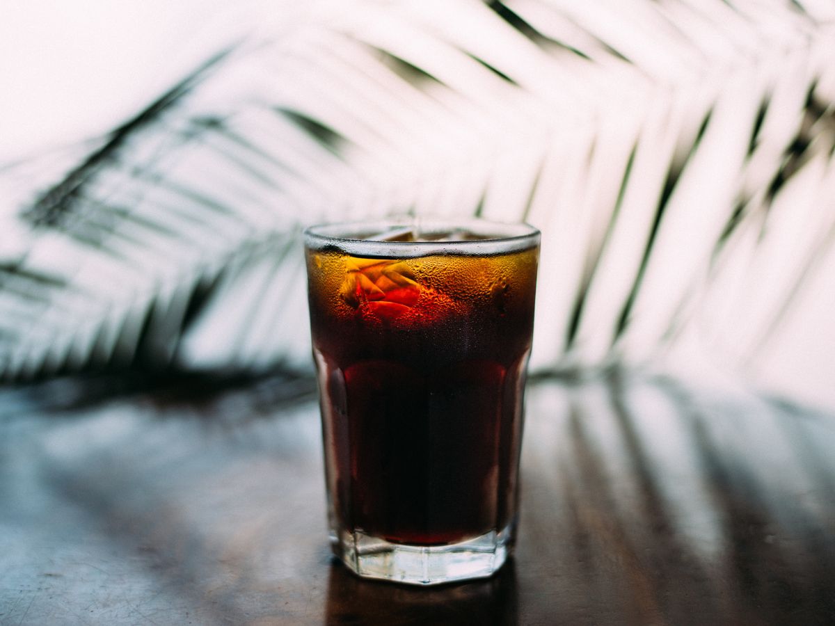 Cold brew coffee in glass