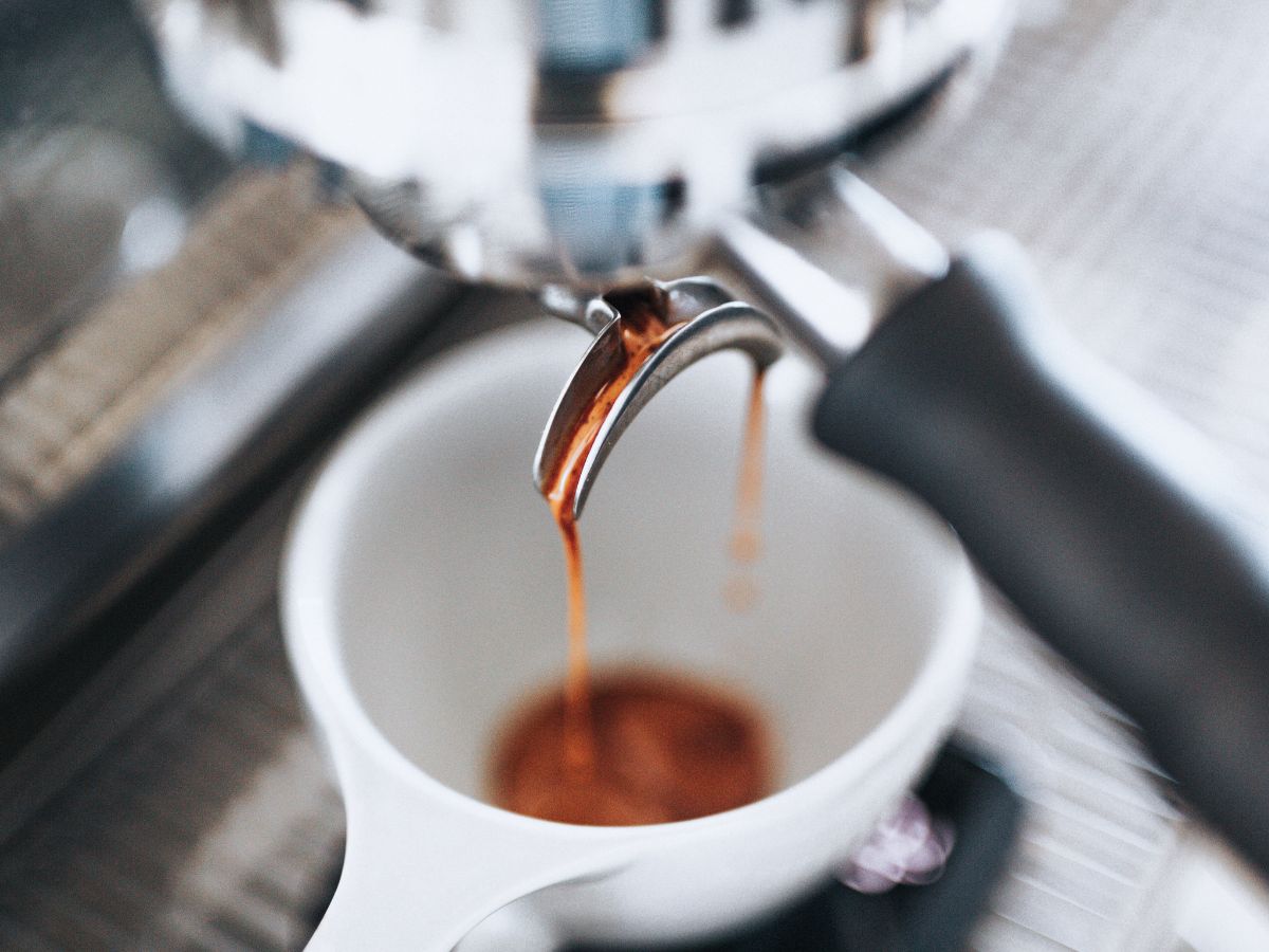 Double shot espresso extraction