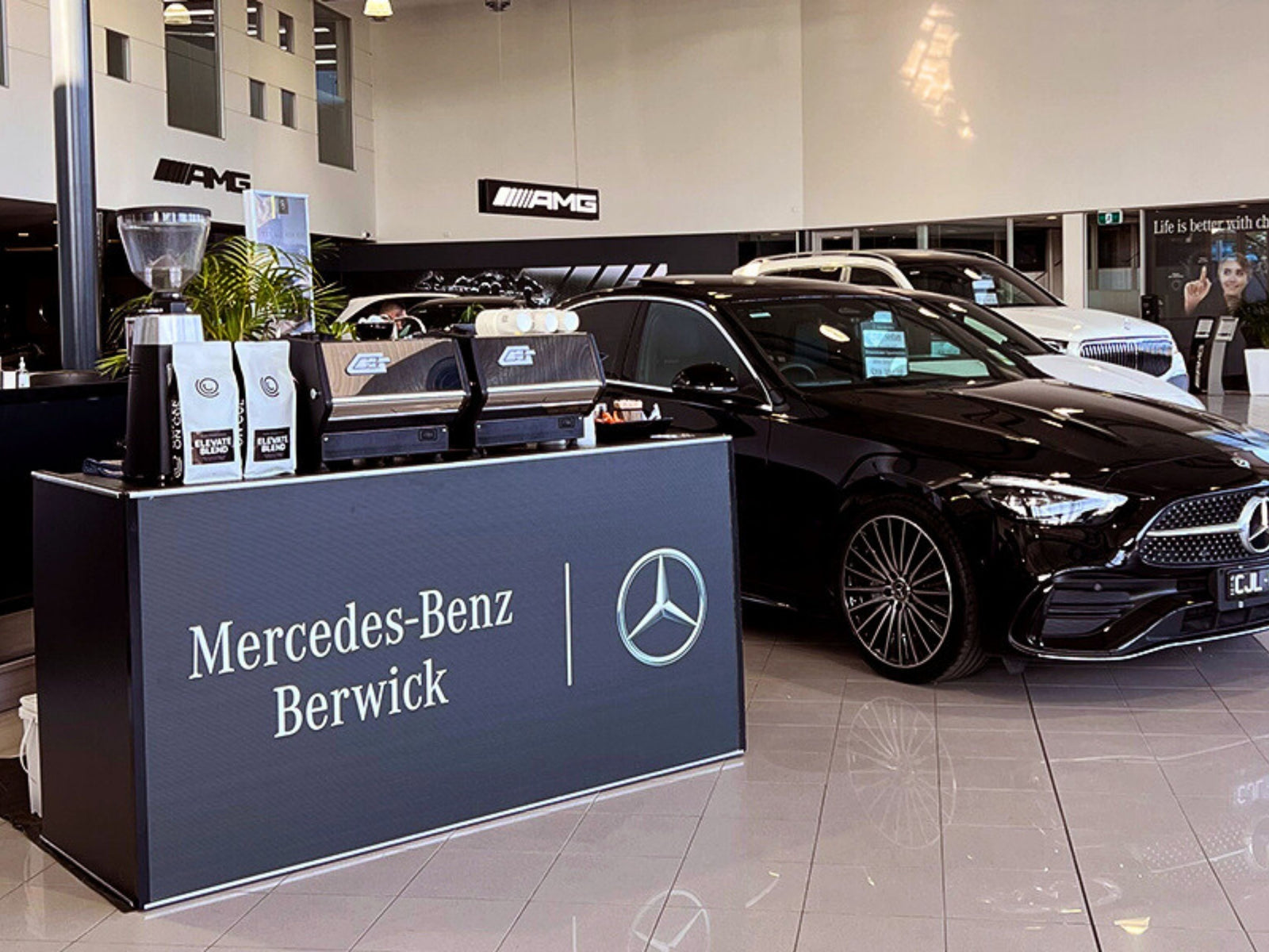 Mercedes-Benz branded cart
