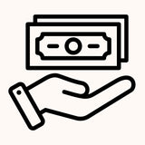 Subscription savings icon