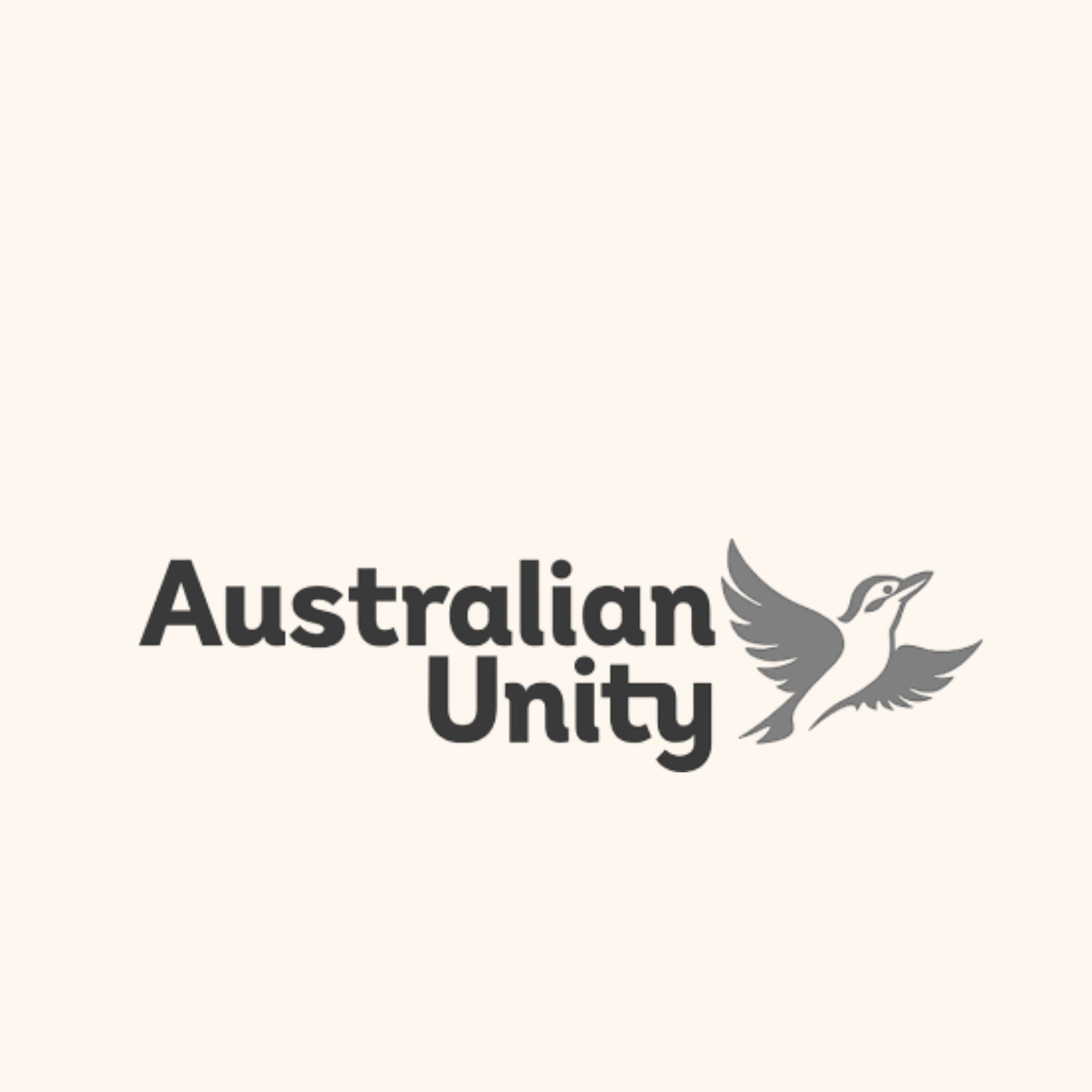 Australian unity testimonial logo