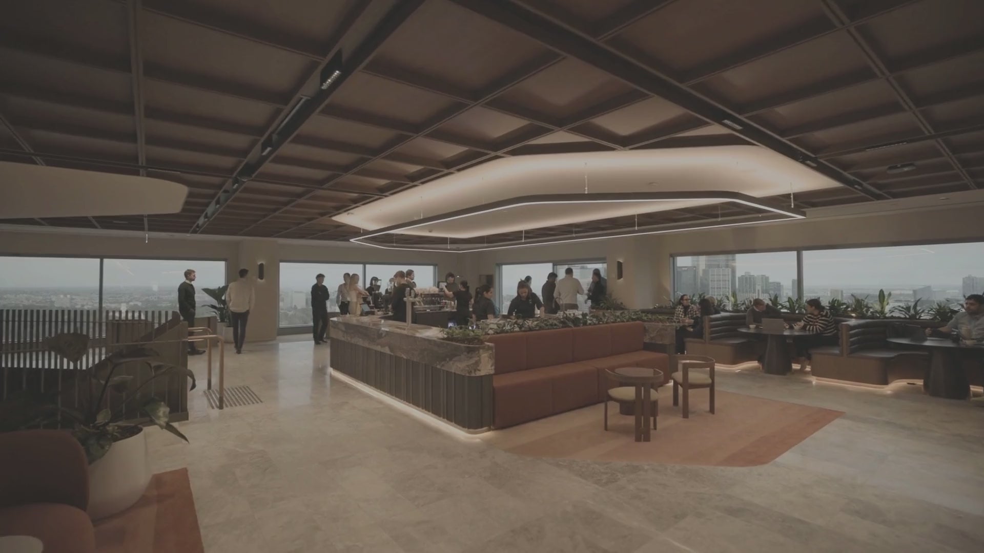 Workplace coffee video