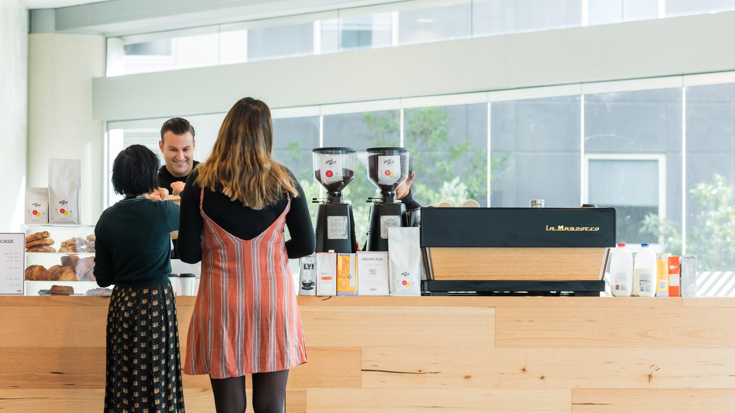 Coffee on Cue in-house barista service in Melbourne