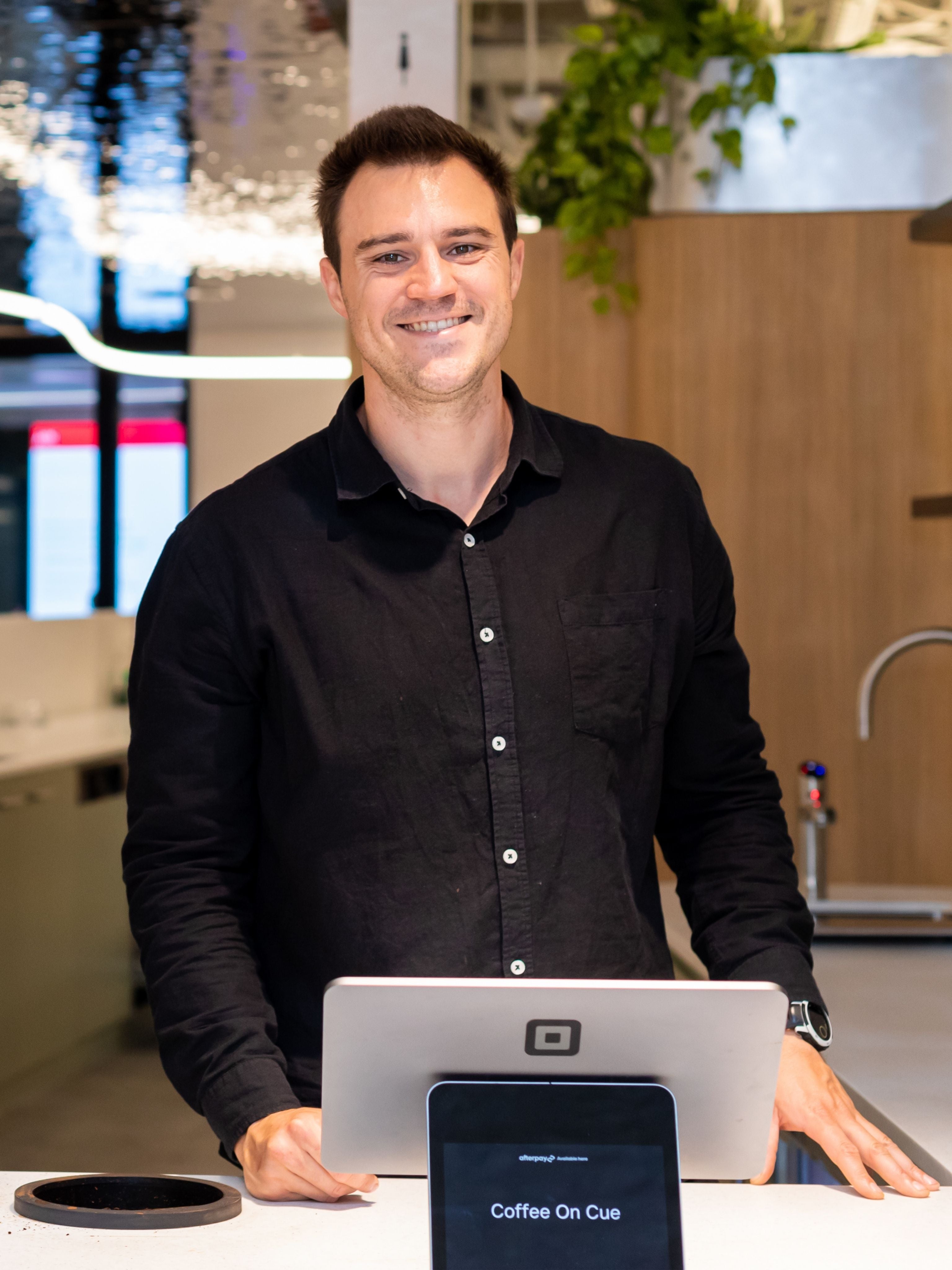 Christian Hucke at workplace site