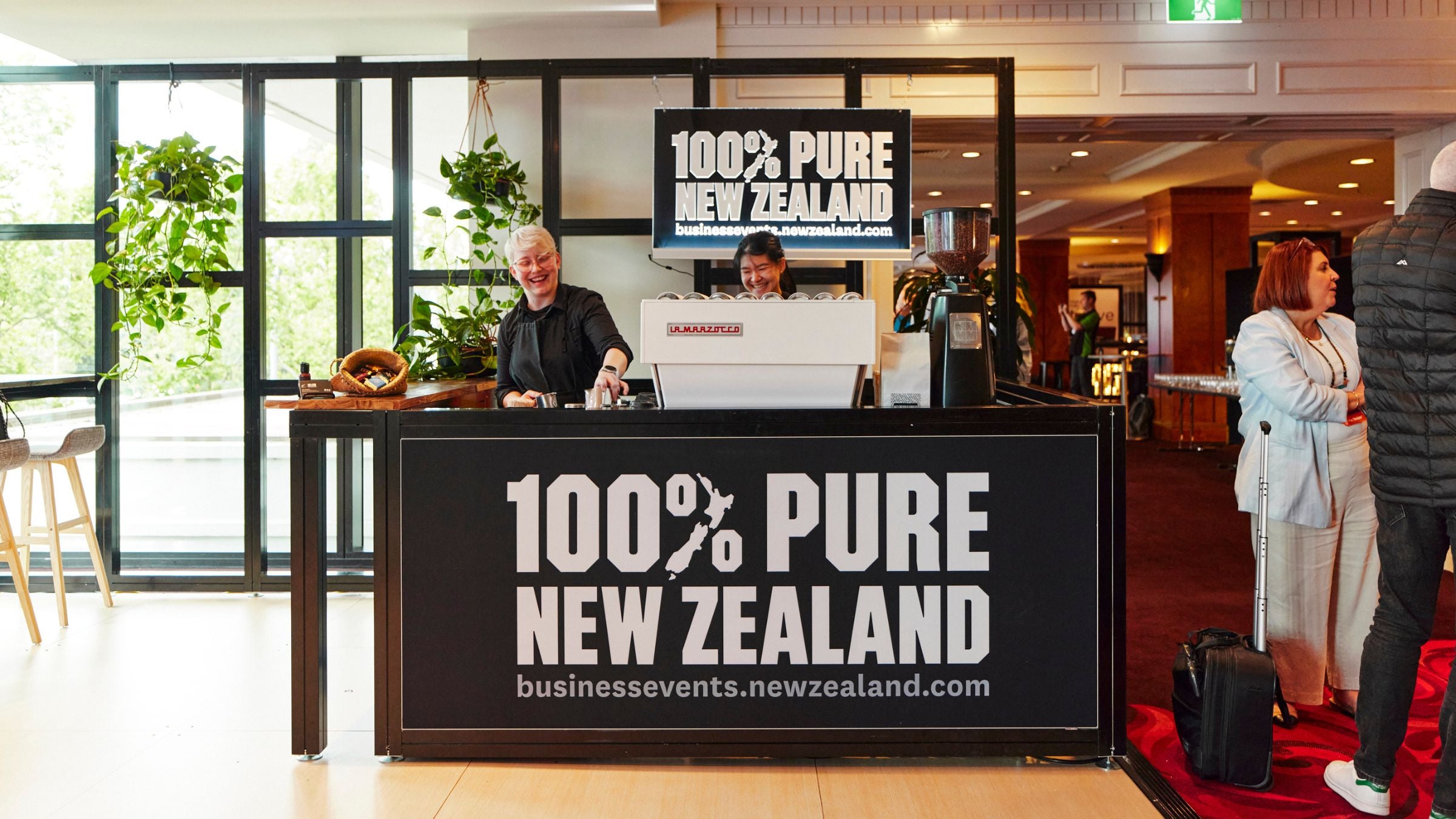 Tourism NZ stand at conference trade show