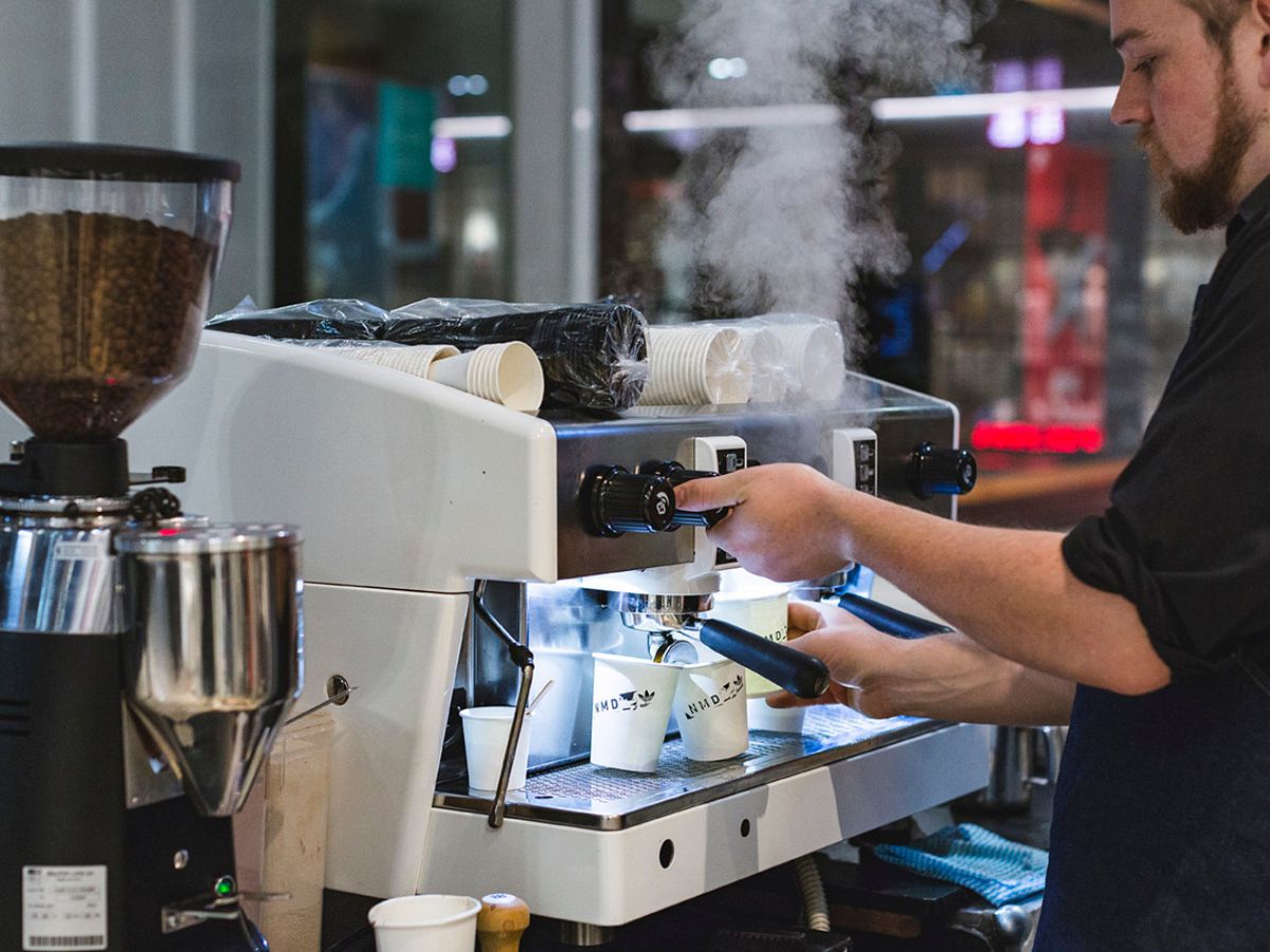 Wega Atlas coffee machine at event in Melbourne