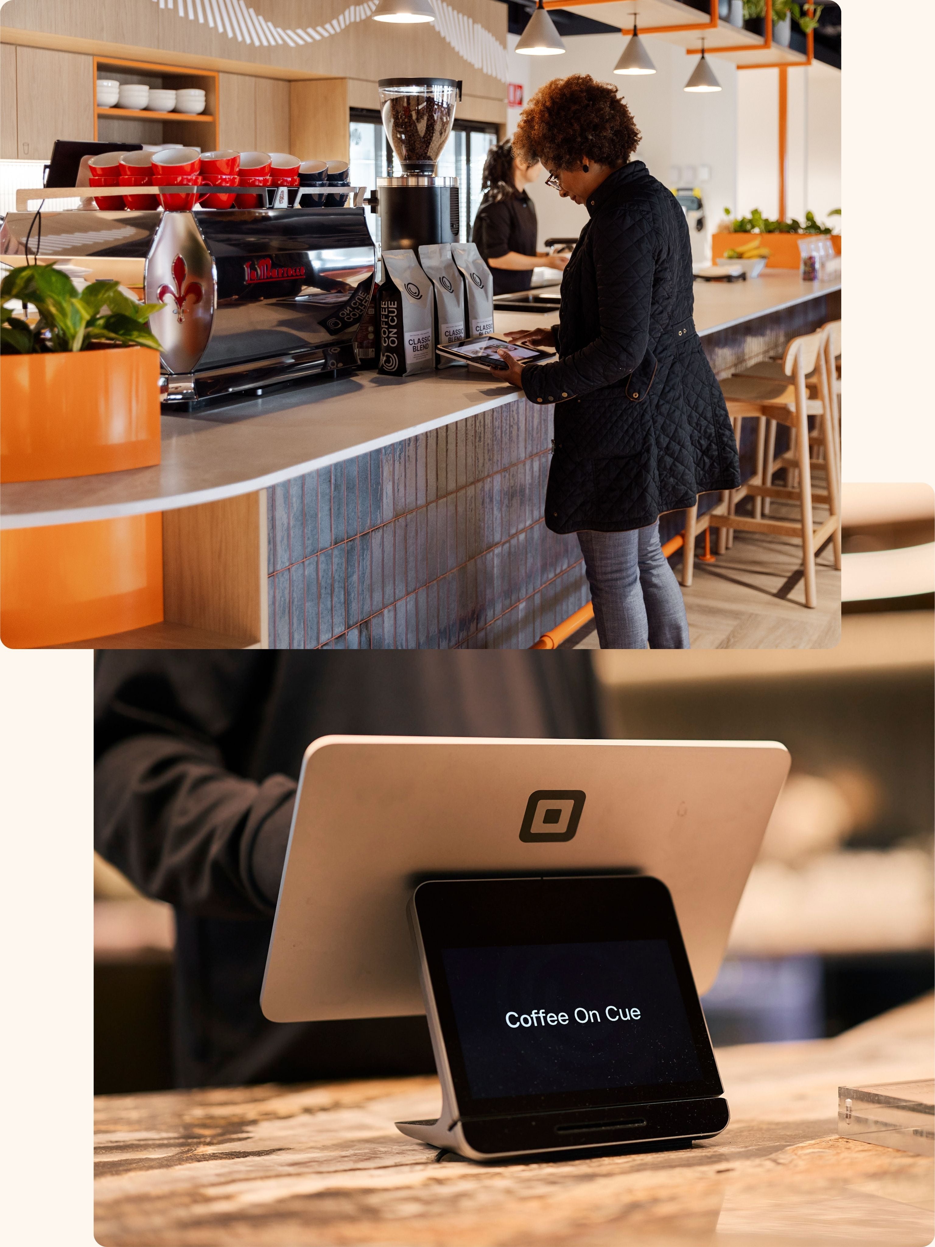 Workplace coffee square technology