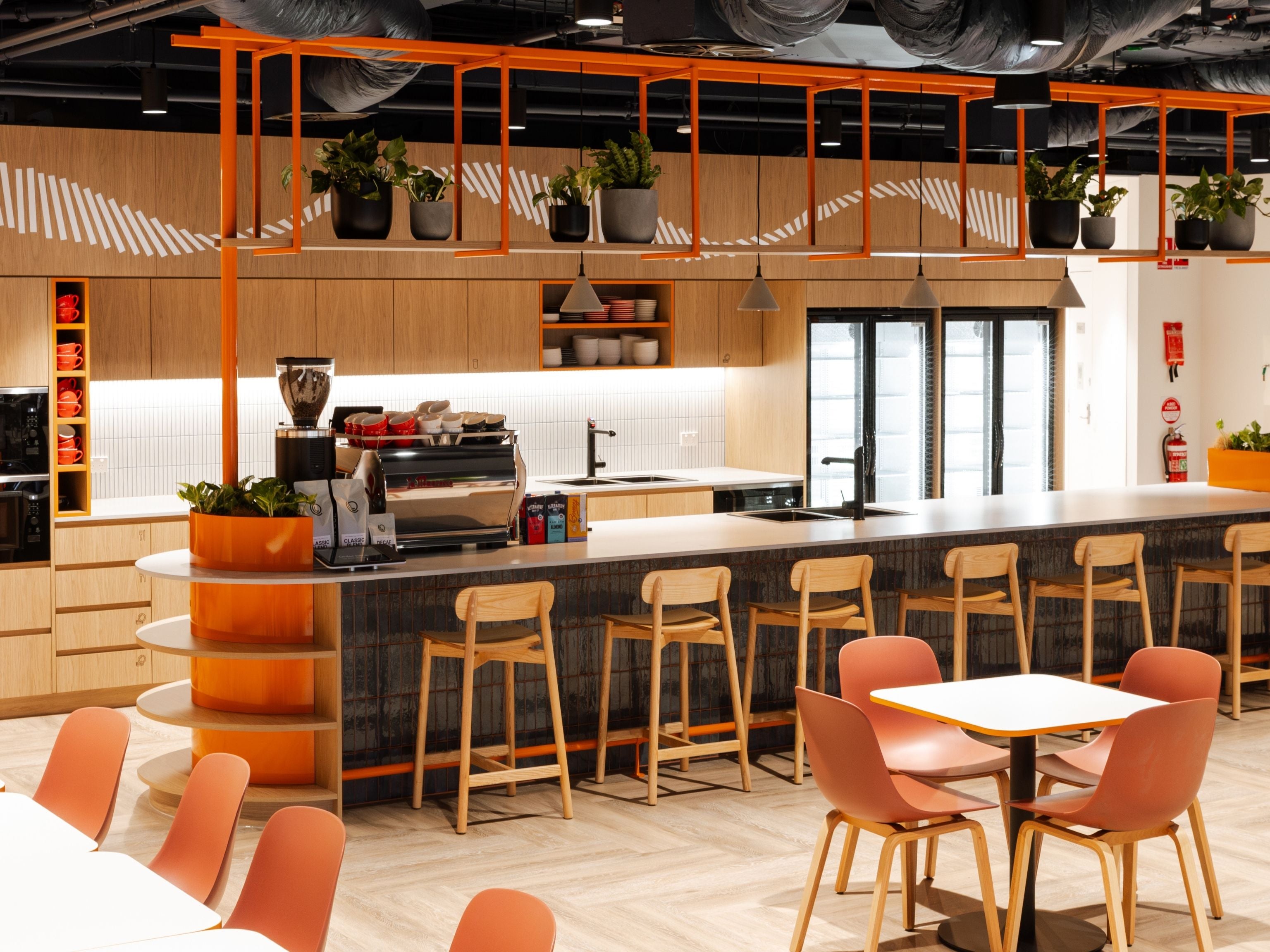 Cuscal office kitchen in Sydney workplace site