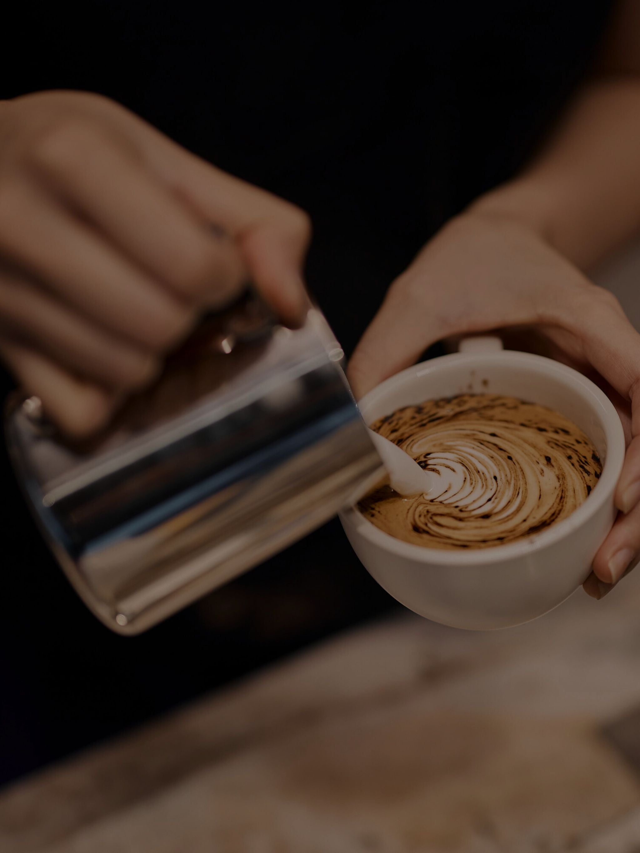 Rosetta poured into cappuccino at JLL workplace site